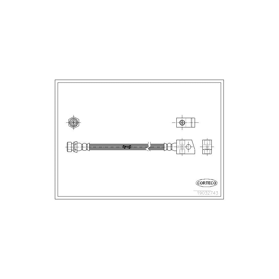 Corteco 19032743 Brake Hose
