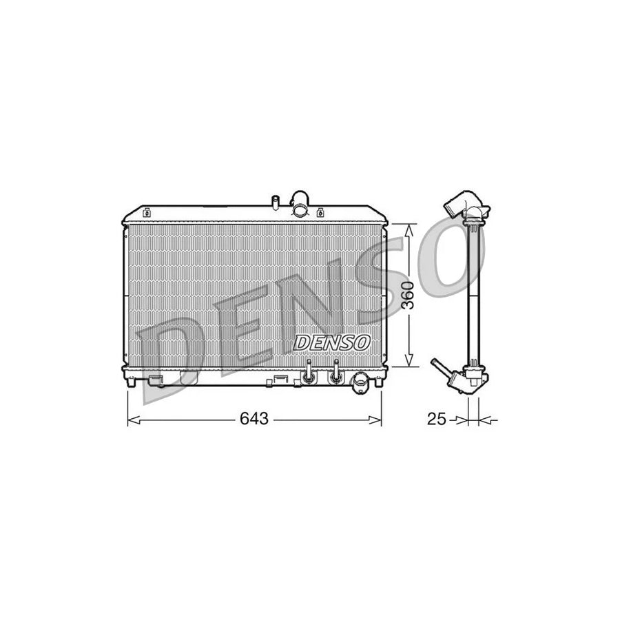 DENSO DRM44012 Engine Radiator for Mazda Rx-8 (Se, Fe)