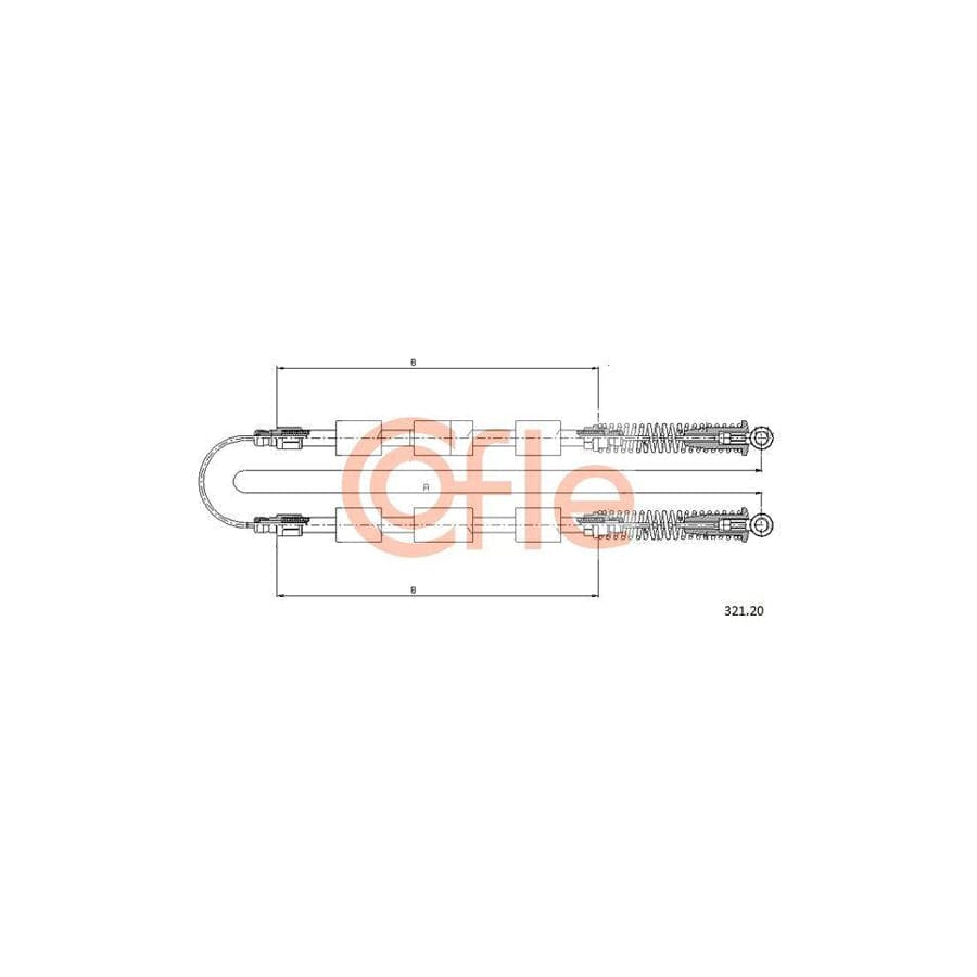 Cofle 321.20 Hand Brake Cable