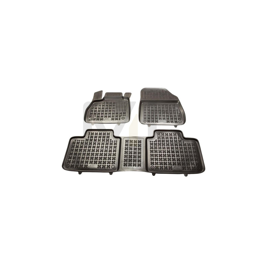 REZAW PLAST 201922 Floor mat set for RENAULT Espace V (JR) Elastomer, Front and Rear, Black