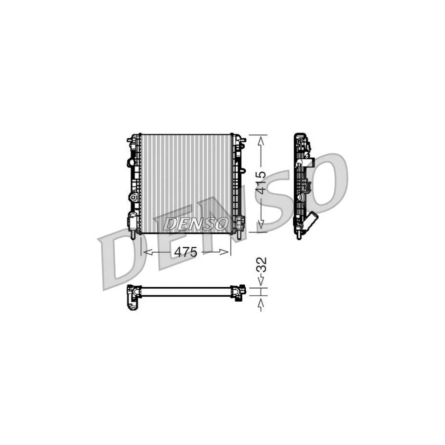 DENSO DRM23014 Engine Radiator