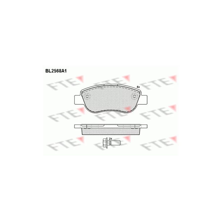 FTE Bl2568A1 Brake Pad Set