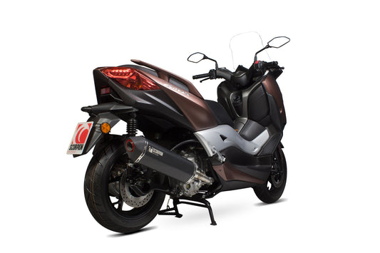 Scorpion RYA109BCER Yamaha X-Max 300 Serket Parallel Slip-On - Black Ceramic Coated Sleeve | ML Performance US US