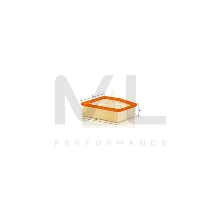 MANN-FILTER C 23 124 Air Filter for VW Phaeton (3D1, 3D2, 3D3, 3D4, 3D6, 3D7, 3D8, 3D9) Filter Insert