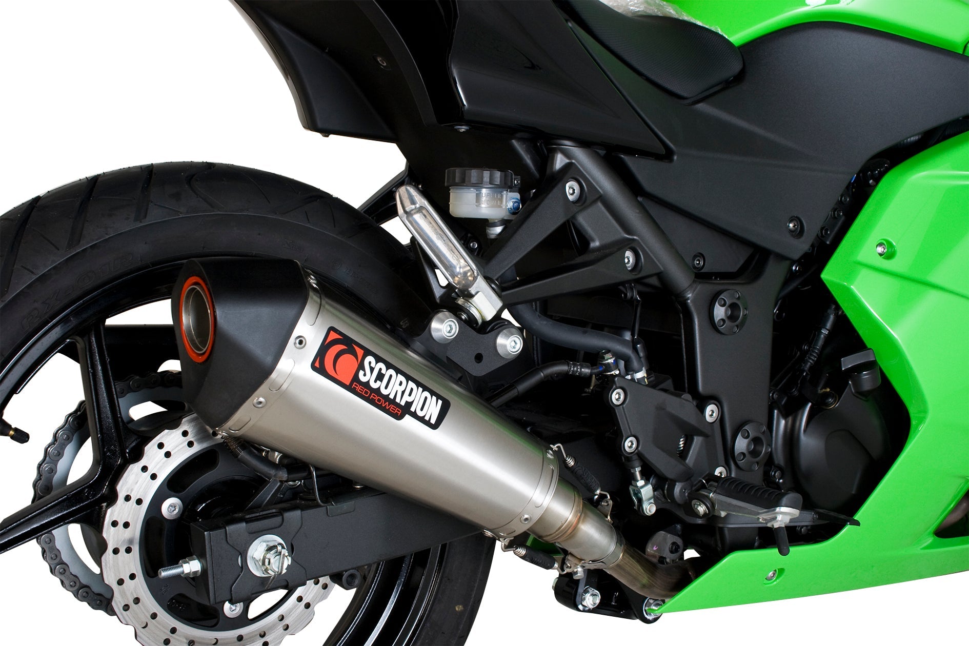Scorpion RKA84SEO Kawasaki Ninja 250R Serket Taper Slip-On - Brushed Stainless Steel Sleeve | ML Performance US US