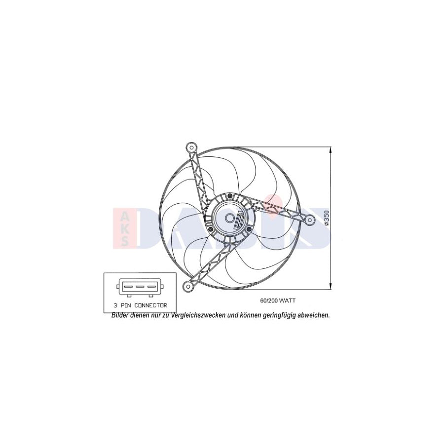 AKS Dasis 048109N Fan, Radiator