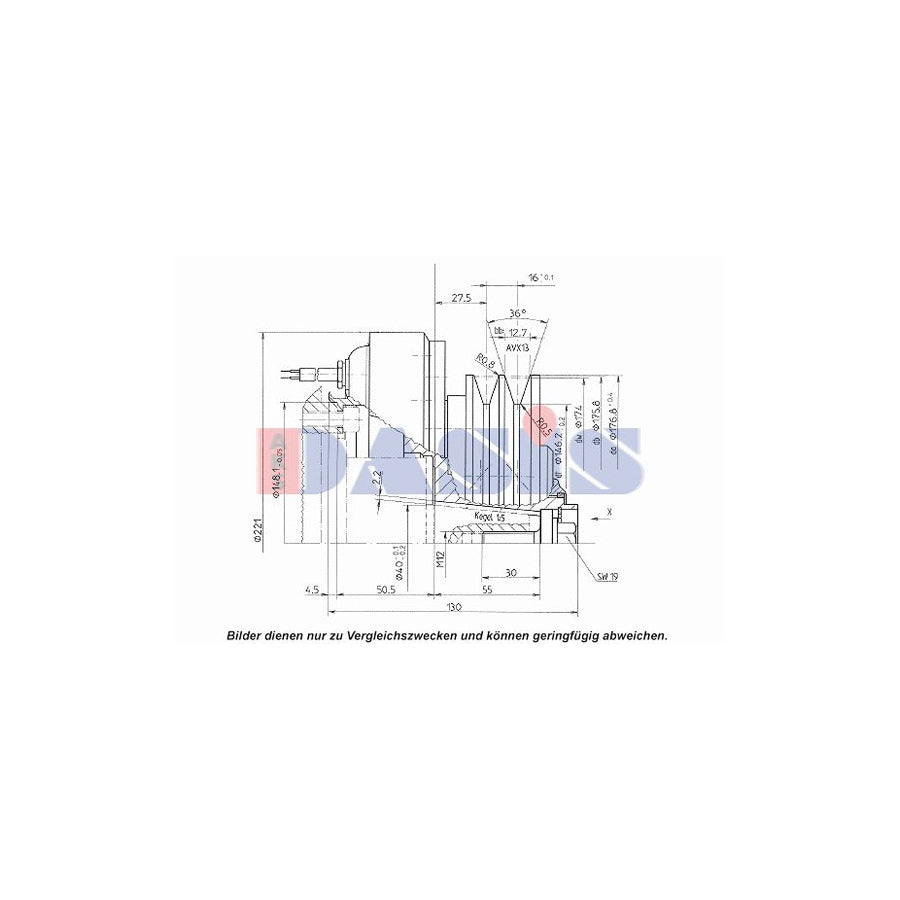AKS Dasis 851236N AC Compressor Clutch