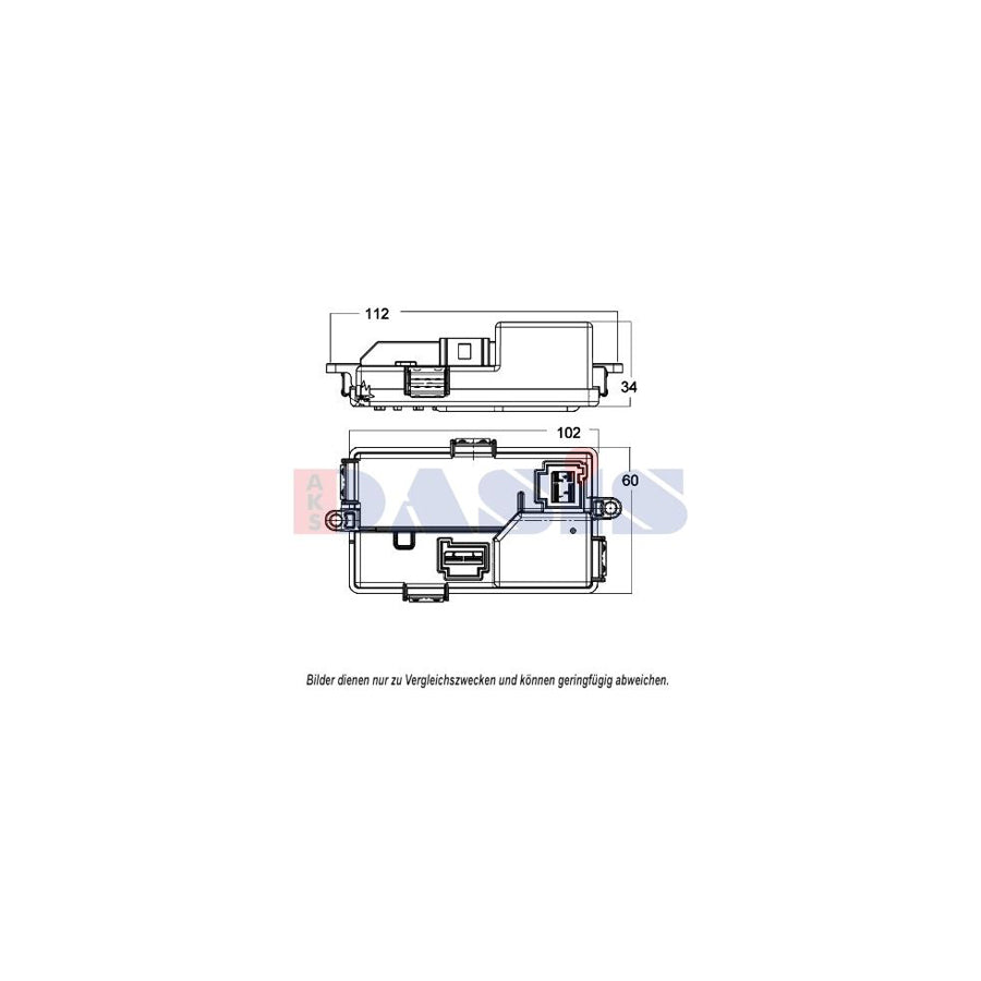 AKS Dasis 700017N Regulator, Passenger Compartment Fan