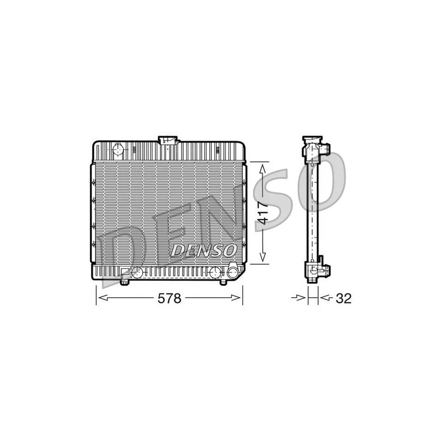 DENSO DRM17024 Engine Radiator