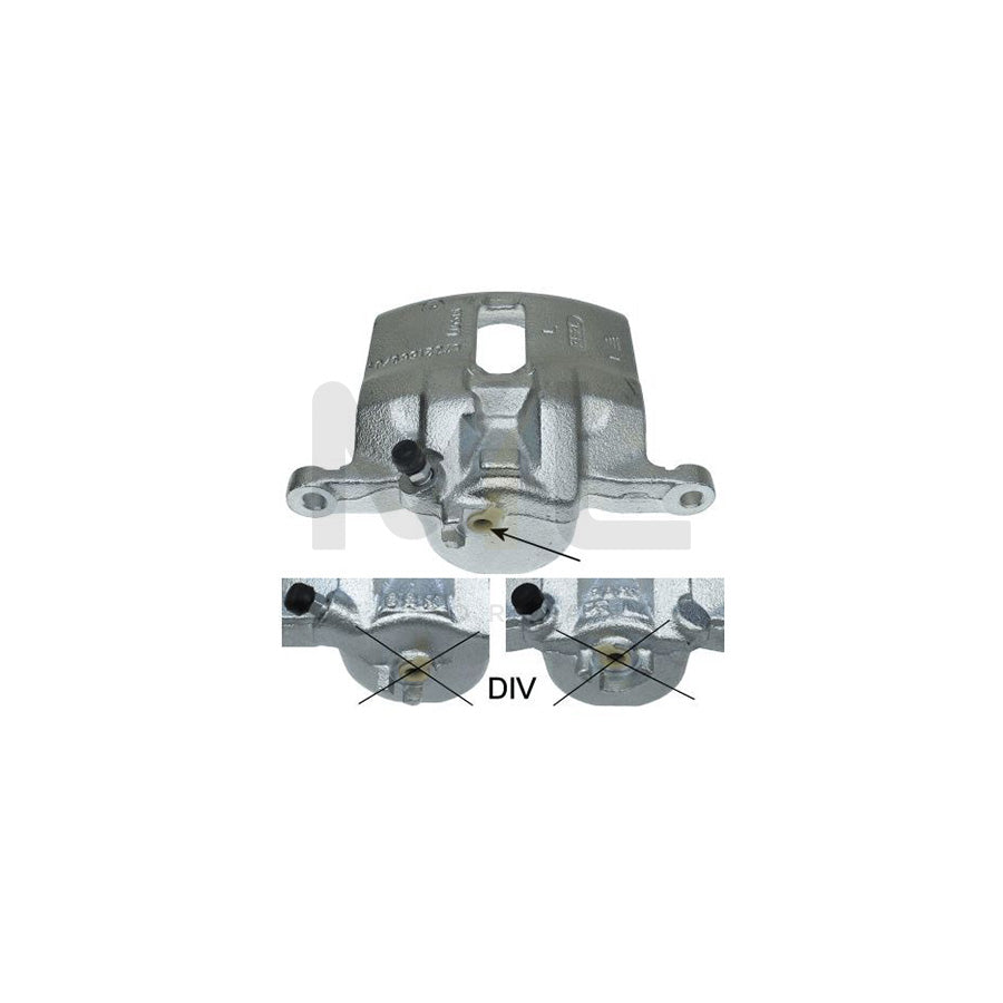 HELLA 8AC 355 392-171 Brake Caliper without holder
