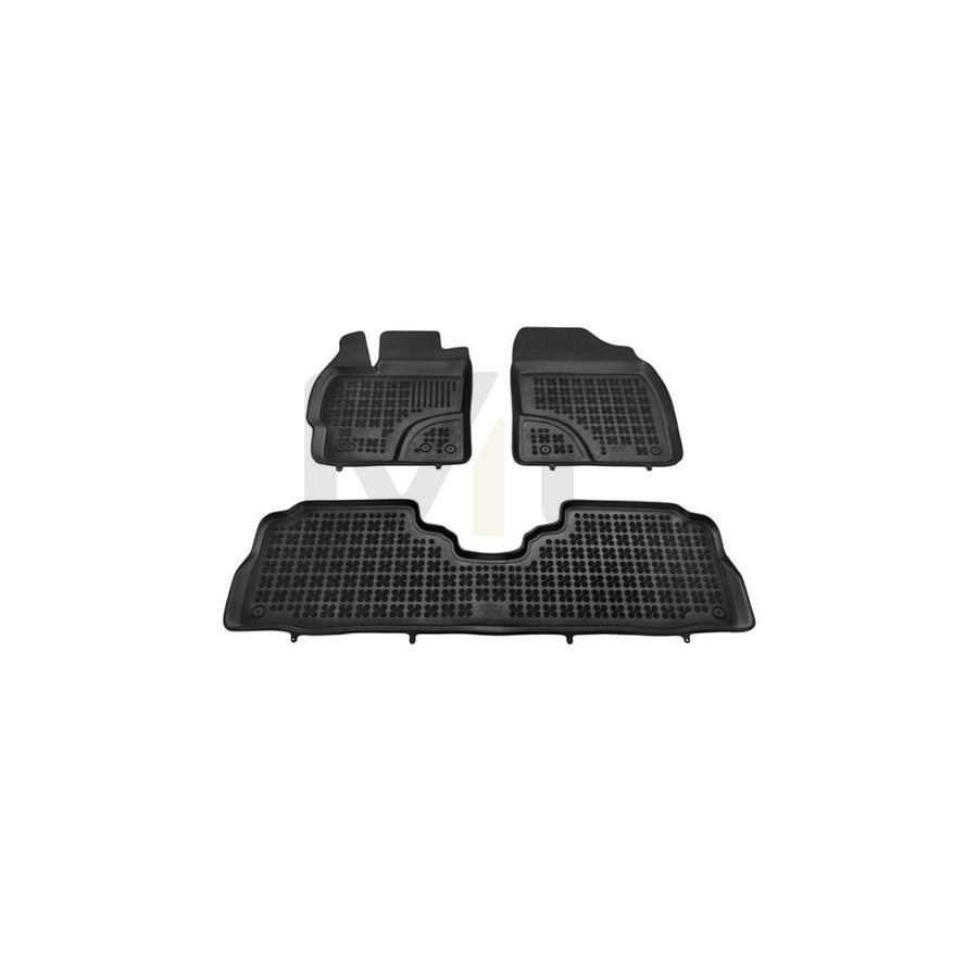 REZAW PLAST 201428 Floor mat set for TOYOTA Prius Plus (XW40) Elastomer, Front and Rear, Black