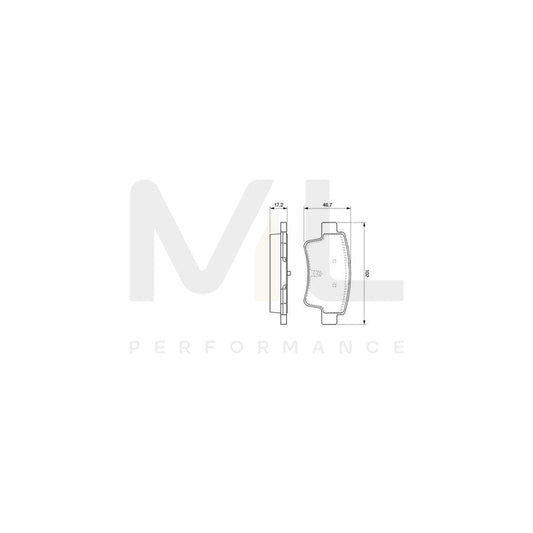 Bosch 0986494094 Brake Pad Set With Mounting Manual BP1004 | ML Performance Car Parts