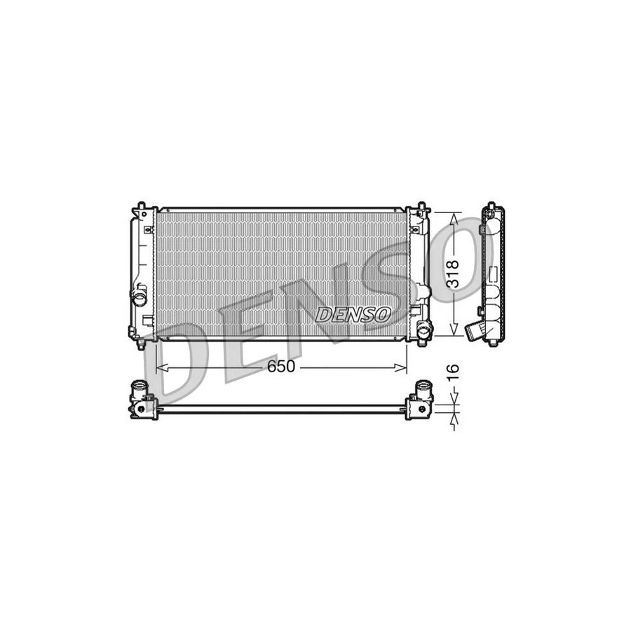 DENSO DRM50044 Engine Radiator for Toyota Celica VII Coupe (T230)