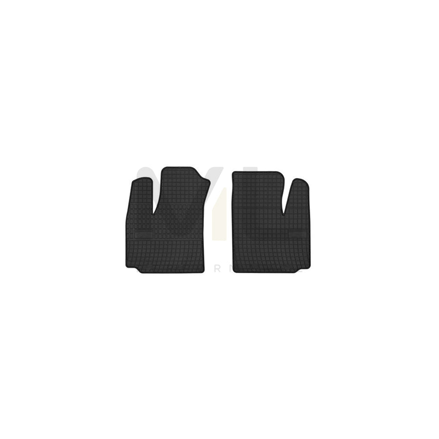FROGUM Tailored 0911P Floor mat set for FIAT Doblo I Cargo (223) Elastomer, Front, Quantity: 2, Black, (LHD)