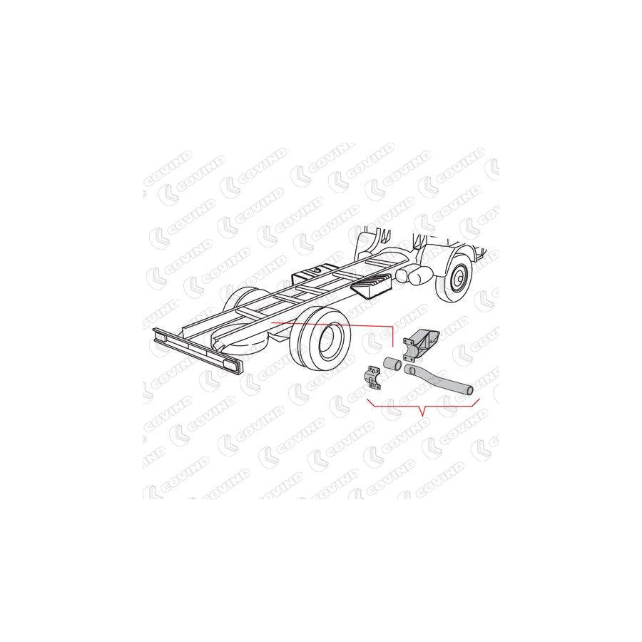 Covind Xf0/521 Holder, Mudguard