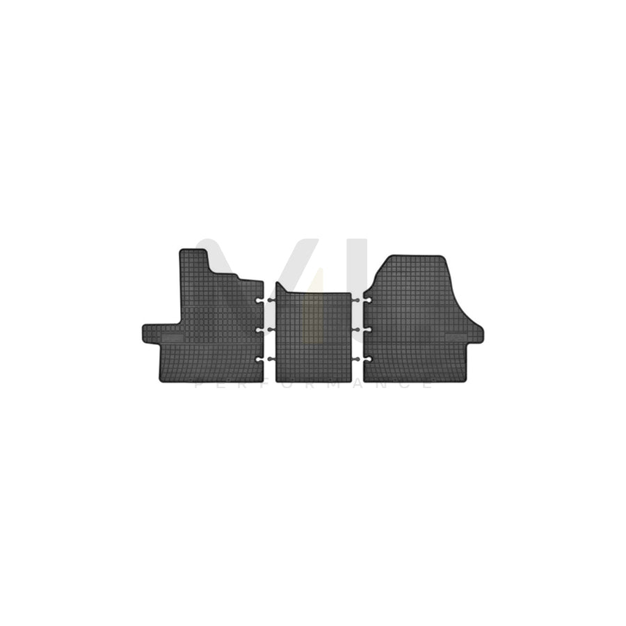 FROGUM Tailored D0095 Floor mat set Elastomer, Front, Quantity: 3, Black, (LHD)