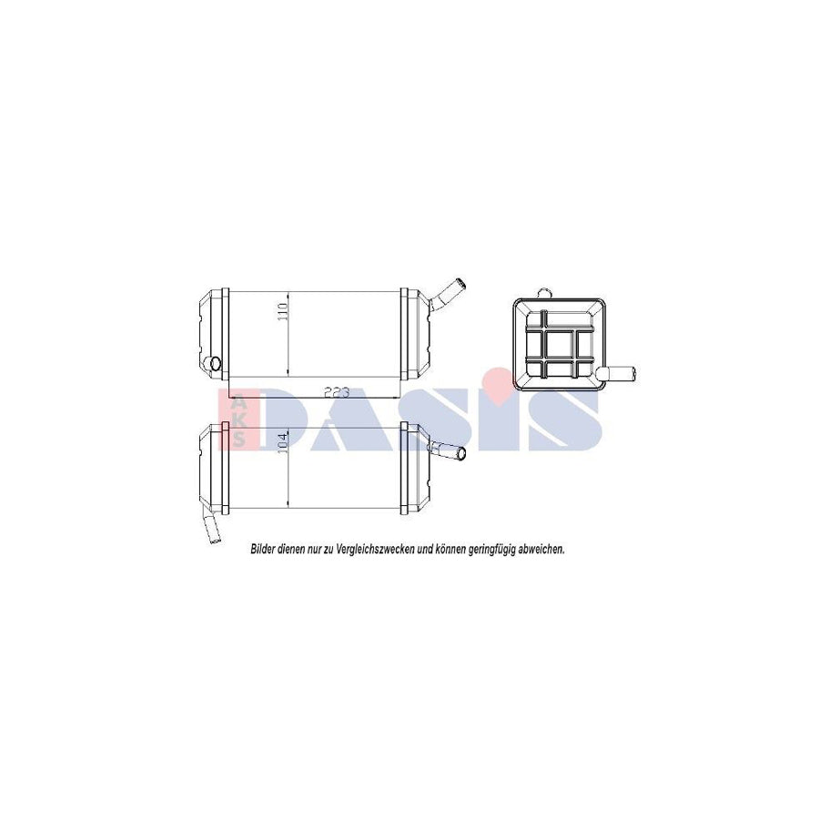 AKS Dasis 449002N Heater Matrix