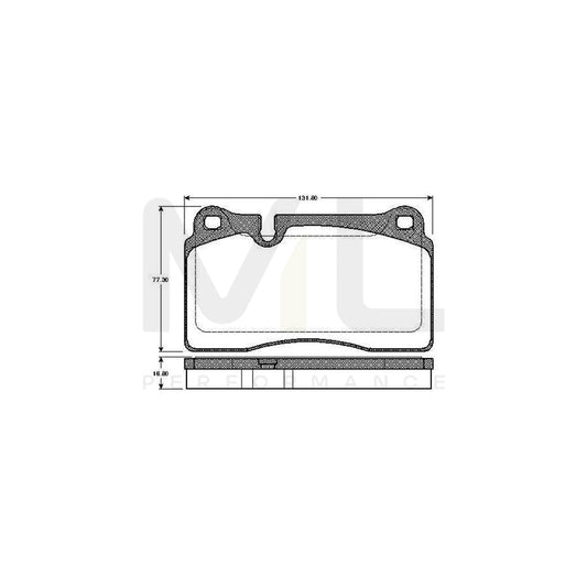 Bosch 0986Tb2931 Brake Pad Set Excl. Wear Warning Contact  | ML Performance Car Parts