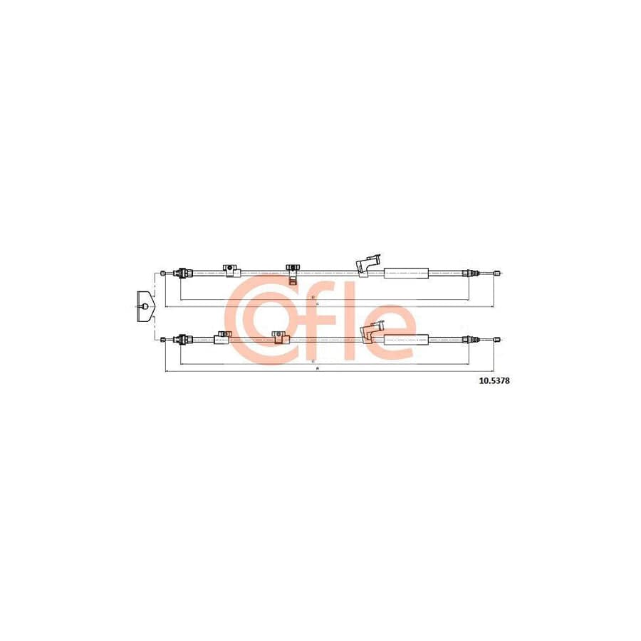 Cofle 10.5378 Hand Brake Cable for Ford С-Max
