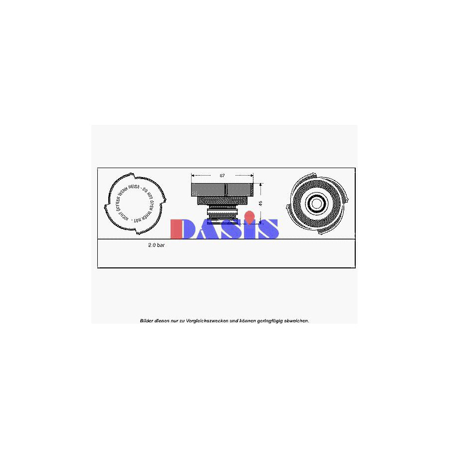 AKS Dasis 751033N Expansion Tank Cap