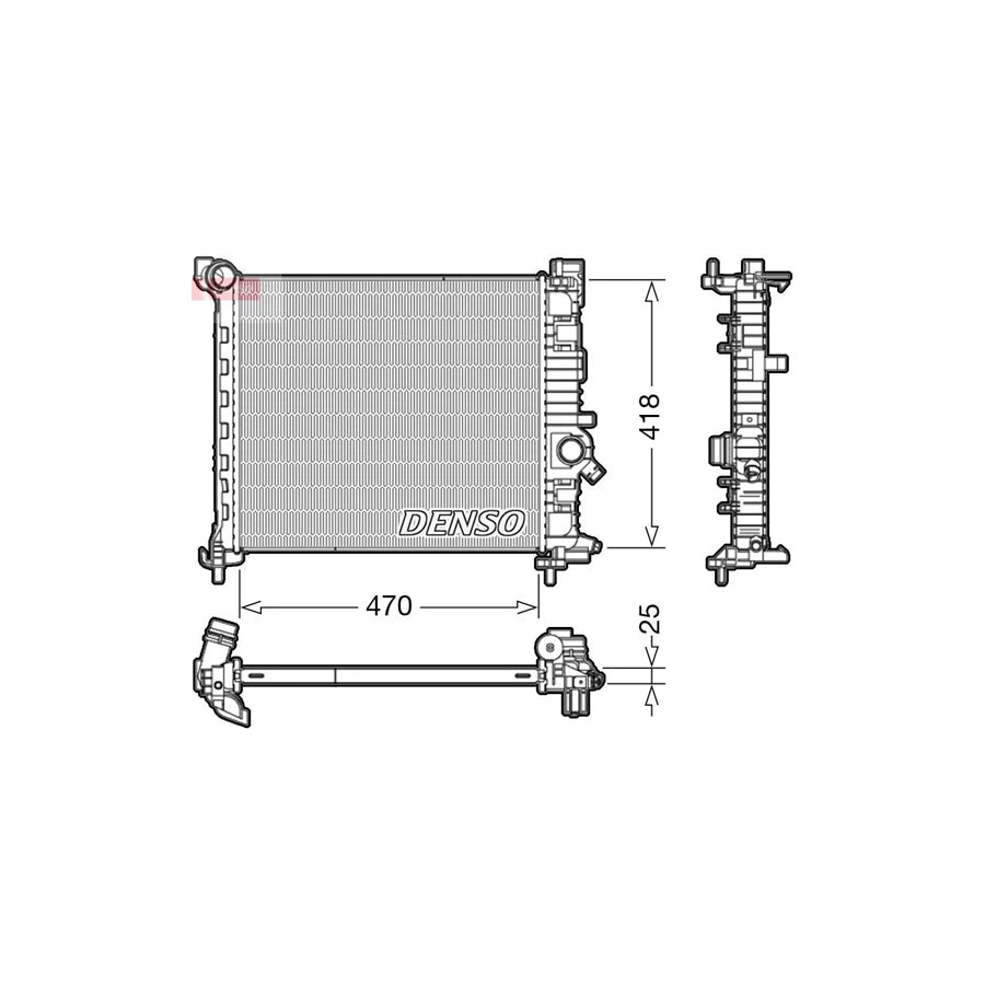 DENSO DRM20114 Engine Radiator