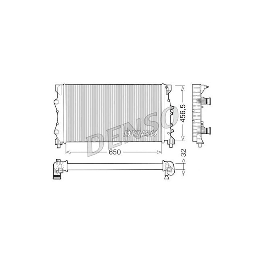 DENSO DRM23025 Engine Radiator for Renault Espace III (Je)
