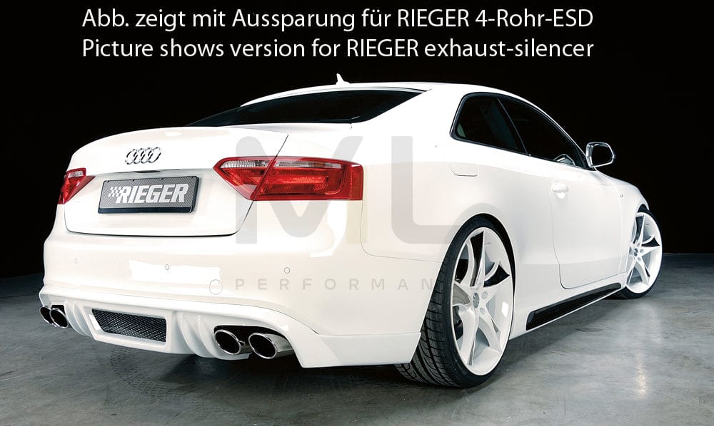 Rieger 00055410 Audi B8 B81 A5 Rear Diffuser 4 | ML Performance UK Car Parts
