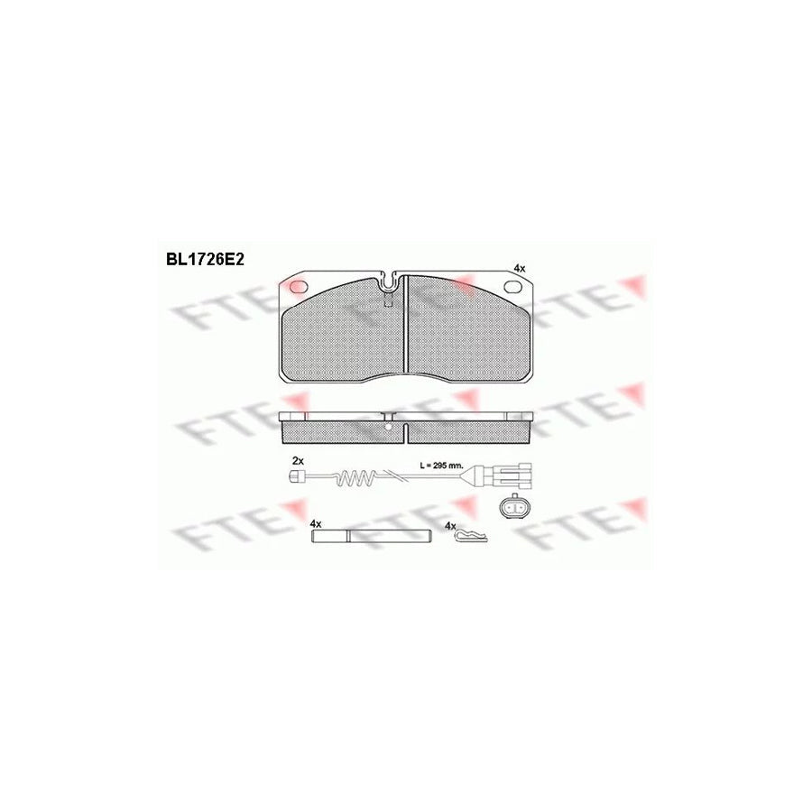 FTE Bl1726E2 Brake Pad Set