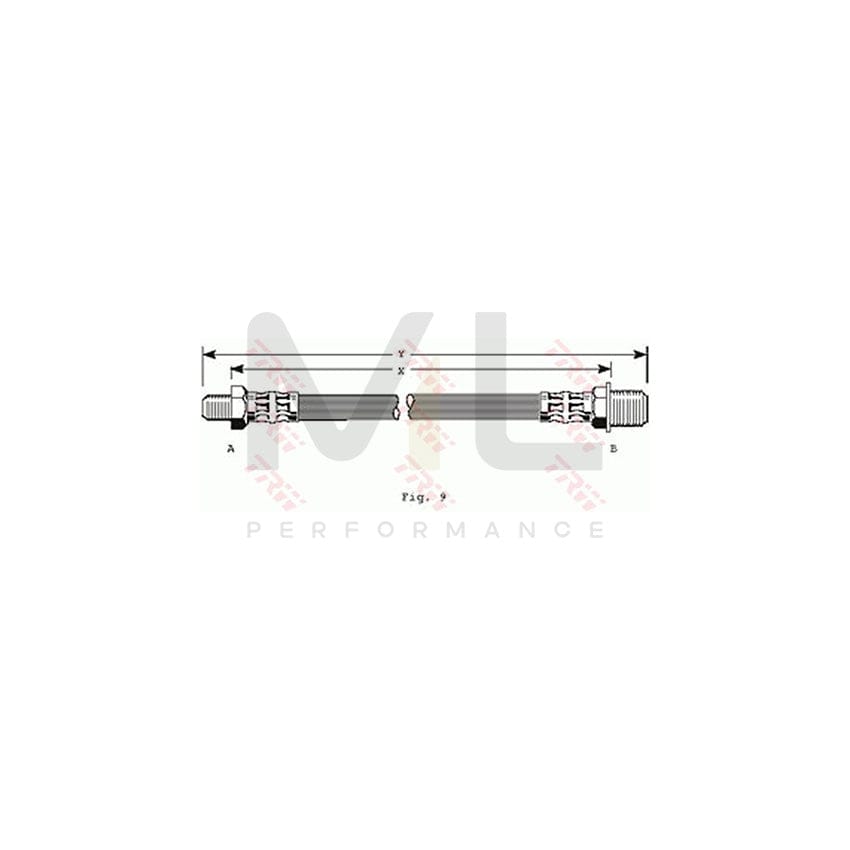TRW PHC236 Brake Hose for CITROEN CX 346mm, M10x1 | ML Performance Car Parts