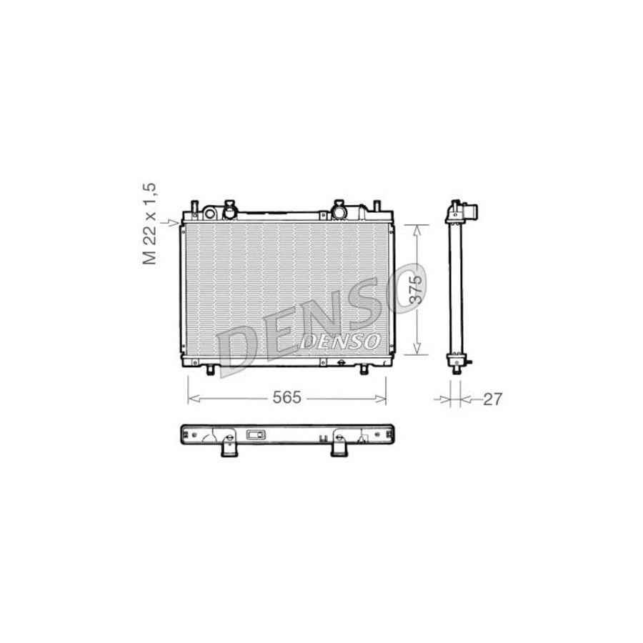 DENSO DRM09025 Engine Radiator