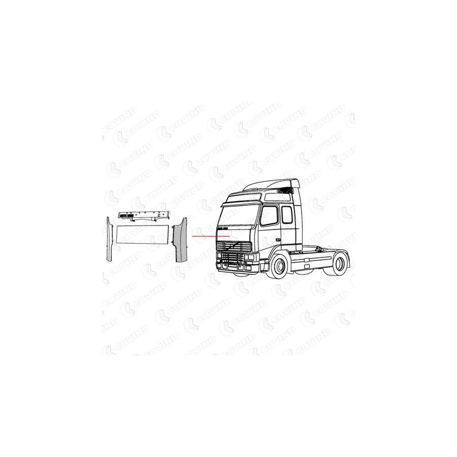 Covind 0Fh/161 Air Deflector, Driver Cab