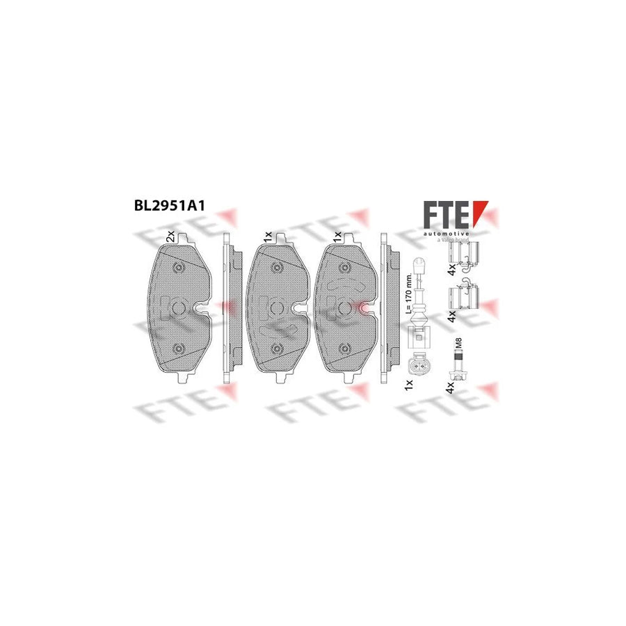 FTE 9011194 Brake Pad Set
