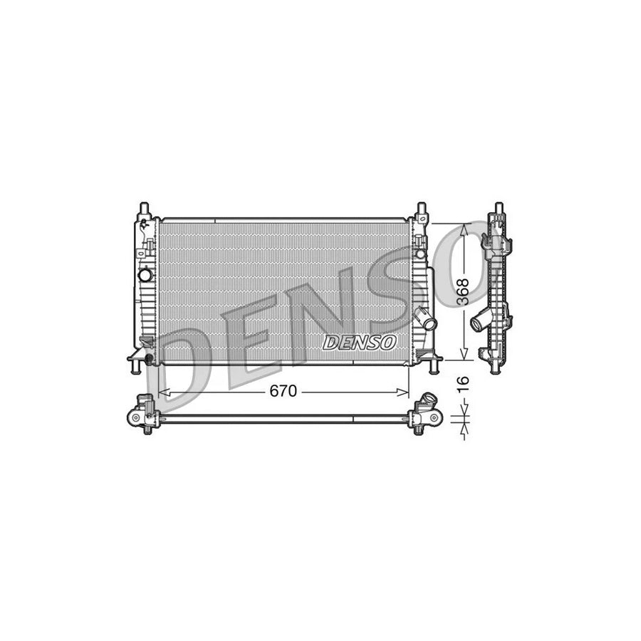 DENSO DRM44020 Engine Radiator for Mazda 3