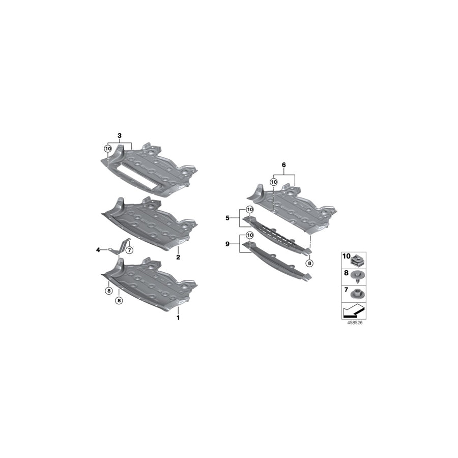 Genuine BMW 51757360155 F15 F16 Engine Bay Encapsulation, Rear (Inc. X6 50iX, X6 40dX & X5 M50dX) | ML Performance US Car Parts