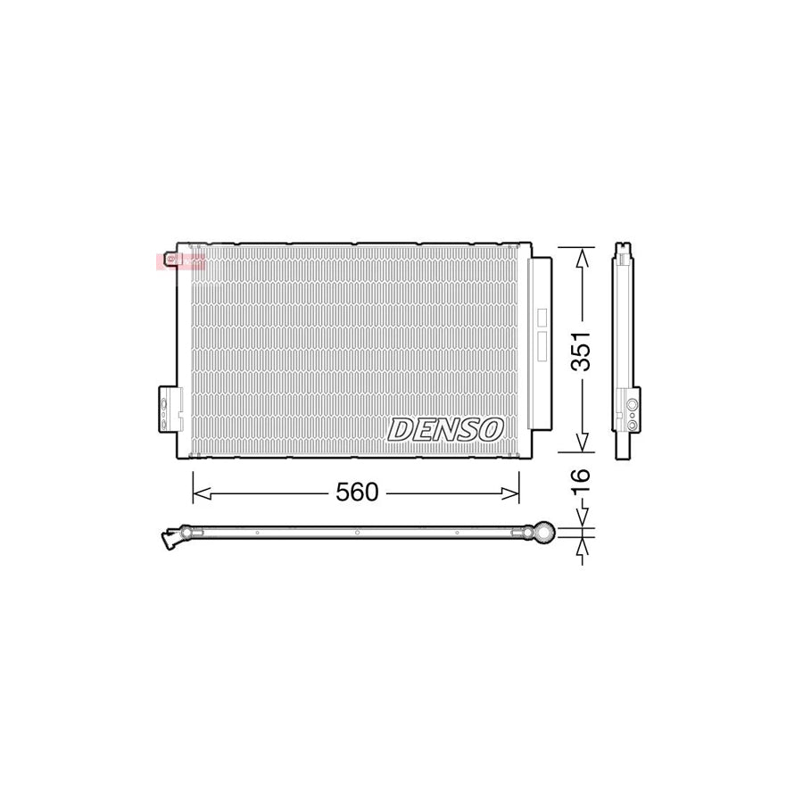 DENSO DCN09043 Air Conditioning Condenser