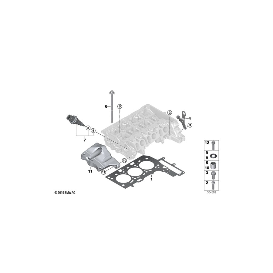 Genuine BMW 11128513842 F22 F34 F30 Loop (Inc. 116d, 320dX & X5 25d) | ML Performance US Car Parts