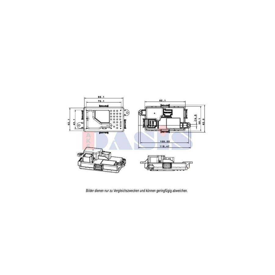 AKS Dasis 700045N Regulator, Passenger Compartment Fan