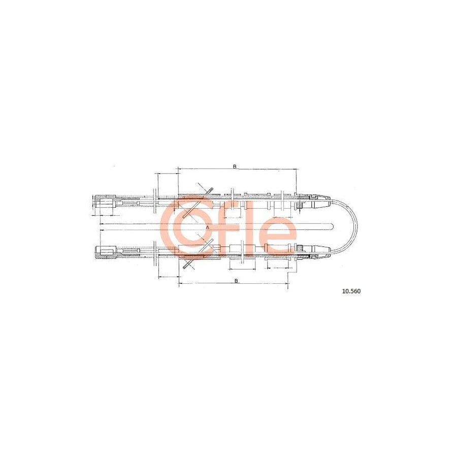 Cofle 10.560 Hand Brake Cable