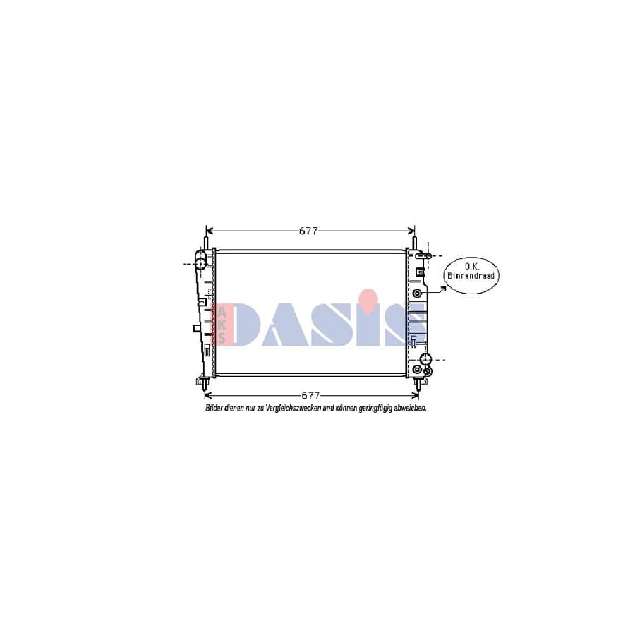 AKS Dasis 090031N Engine Radiator for Ford Mondeo