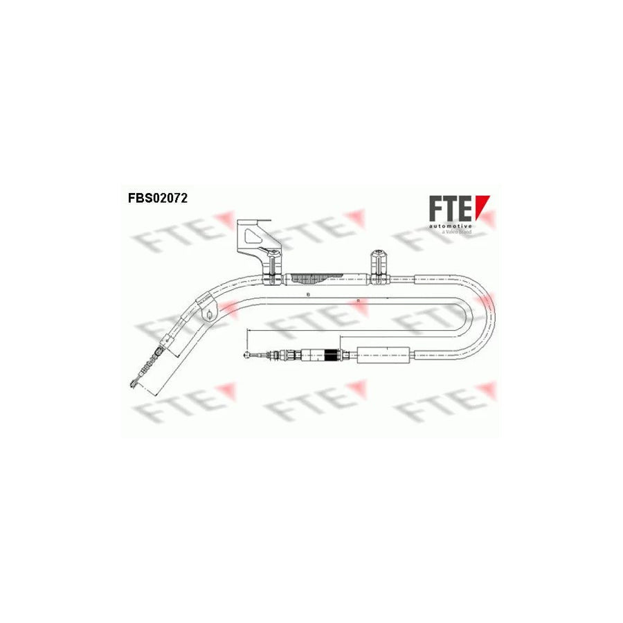 FTE 9250073 Hand Brake Cable for Audi A6