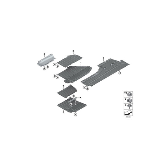 Genuine BMW 51757348358 G11 Underbody Panelling, Side On Right PHEV (Inc. 745e & 740e) | ML Performance US Car Parts