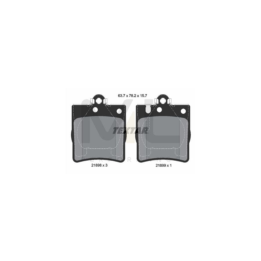 TEXTAR 2189803 Brake pad set prepared for wear indicator | ML Performance Car Parts