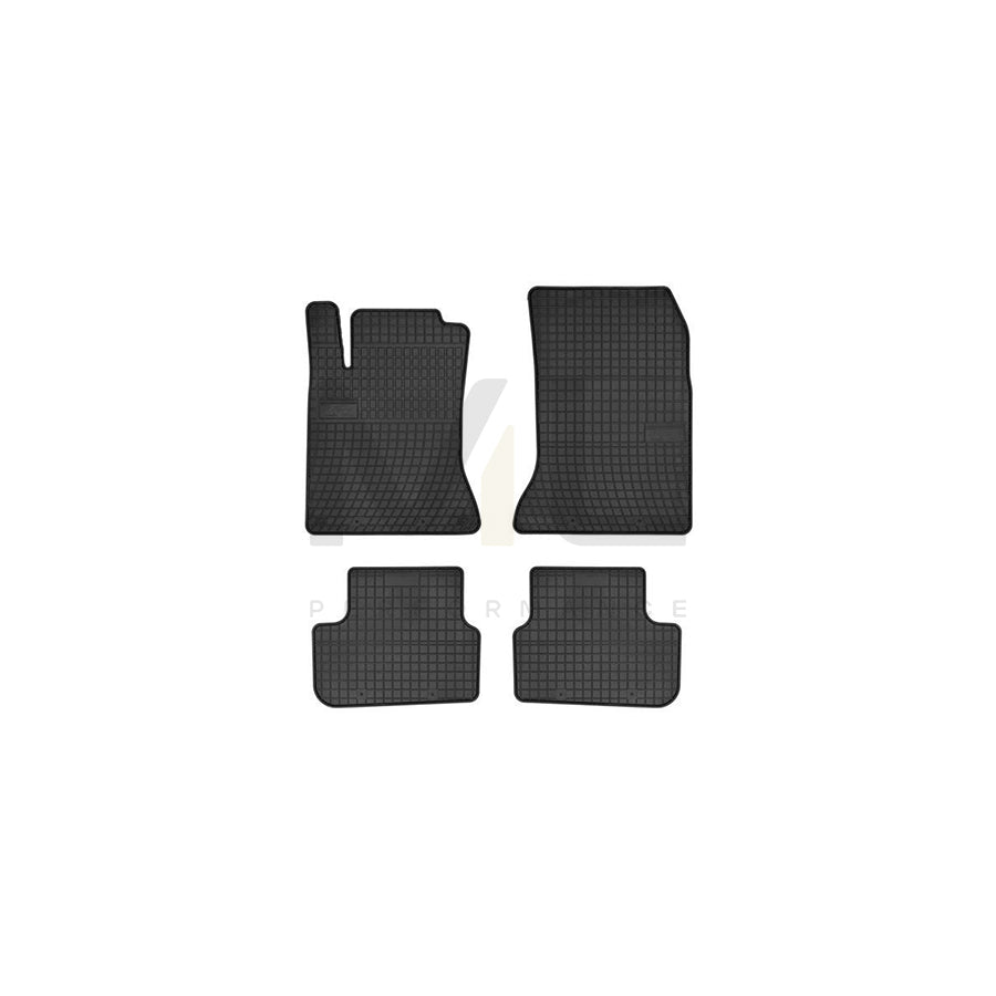 FROGUM Tailored 0782 Floor mat set Elastomer, Front and Rear, Quantity: 4, Black, (LHD)