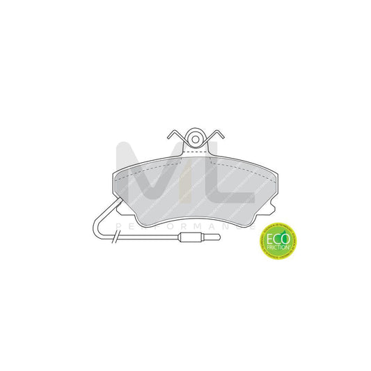 Ferodo Premier Eco Friction Fdb1551 Brake Pad Set With Acoustic Wear Warning, Without Accessories | ML Performance Car Parts