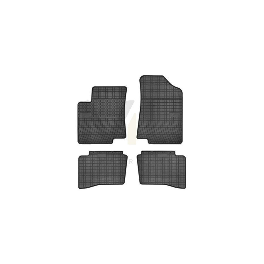 FROGUM Tailored 0427 Floor mat set for KIA RIO Elastomer, Front and Rear, Quantity: 4, Black, (LHD)