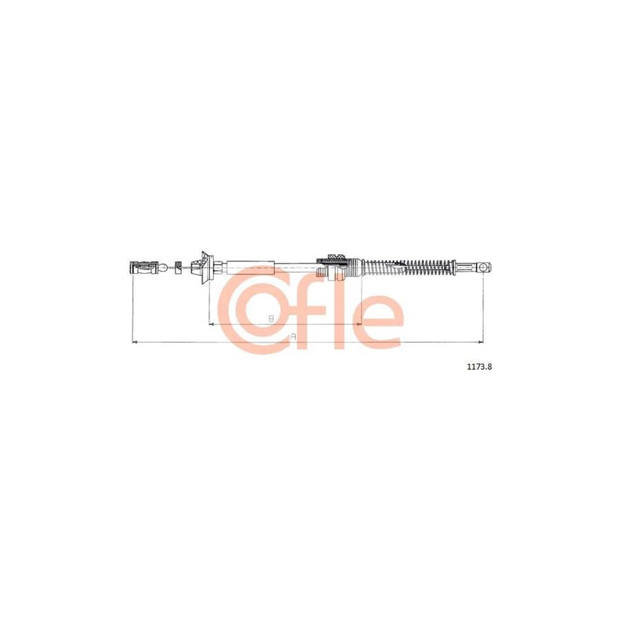 COFLE 1173.8 Throttle Cable