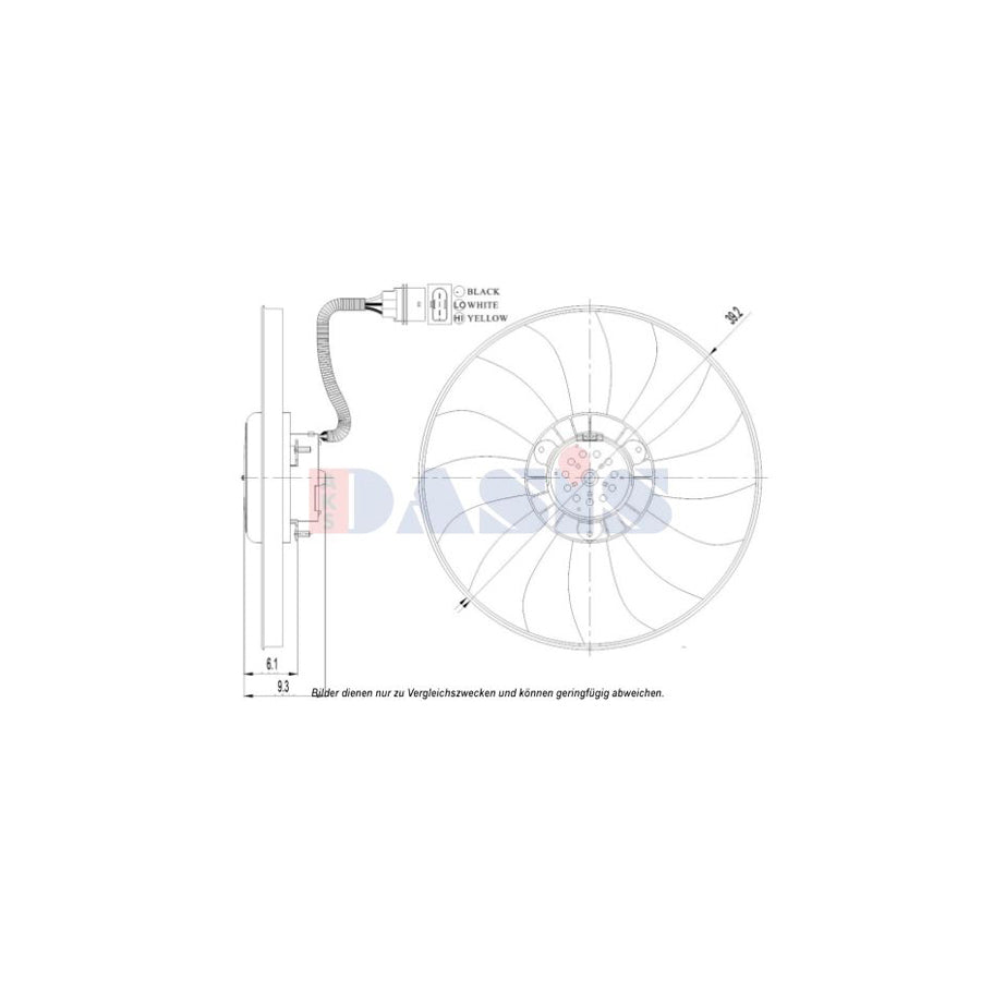 AKS Dasis 048116N Fan, Radiator