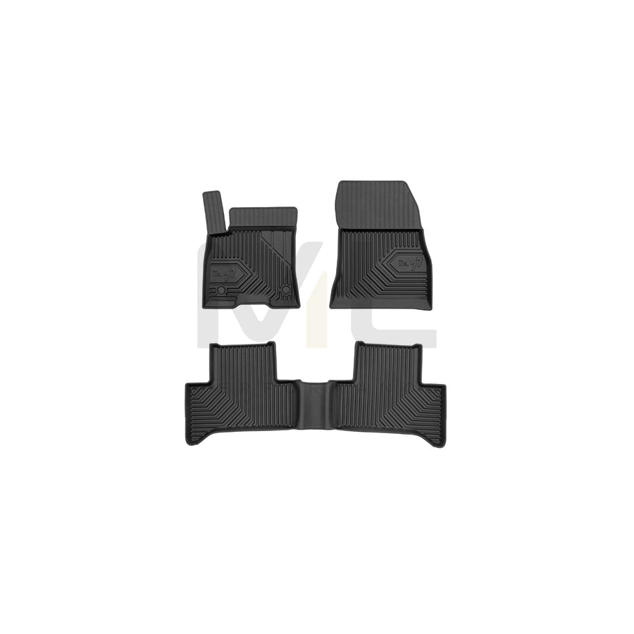 FROGUM Tailored, No.77 77426993 Floor mat set suitable for MERCEDES-BENZ EQA (H243) Elastomer, Front and Rear, Quantity: 3, Black, (LHD)