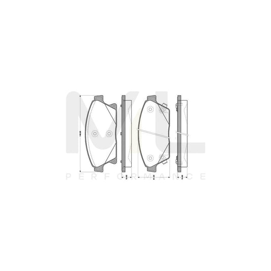 Bosch 0986Tb3103 Brake Pad Set Excl. Wear Warning Contact  | ML Performance Car Parts