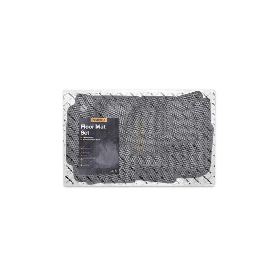 RIDEX 215A0993 Floor mat set for AUDI A4 EVA foam, Quantity: 5, Black